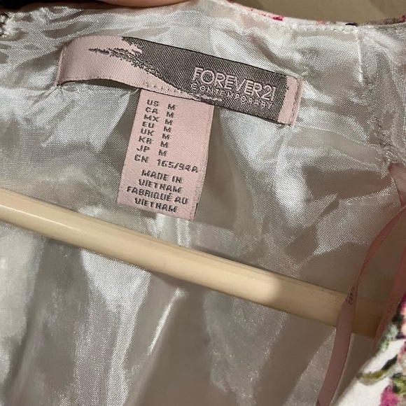 Forever 21 Rose Pattern Cottagecore Romantic Country Dress Size Medium Garden - Picture 3 of 10